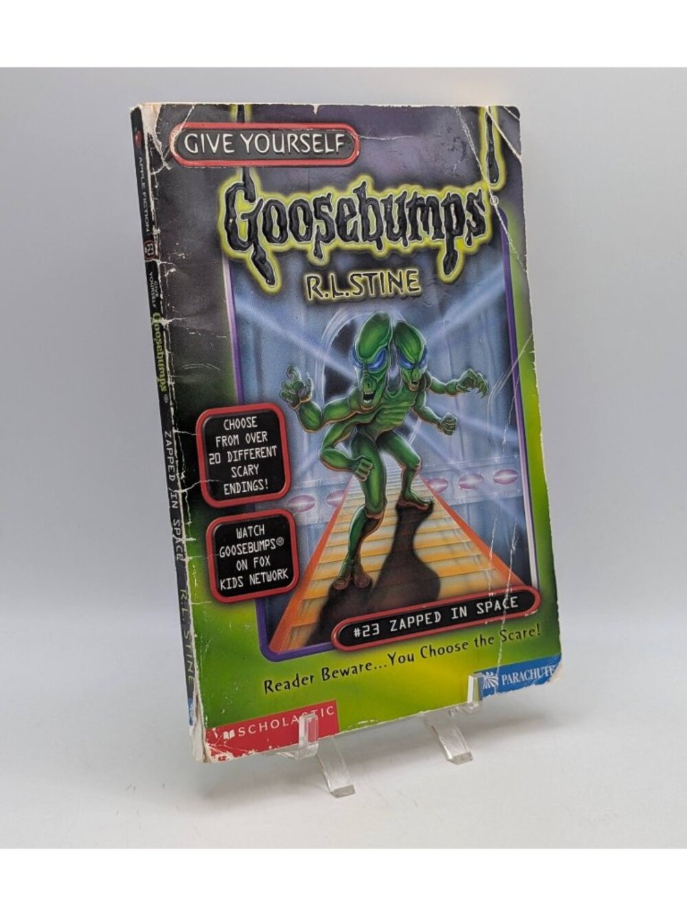 Give Yourself Goosebumps #23 Zapped in Space 1st Edition 1st Print CYOA RL Stine